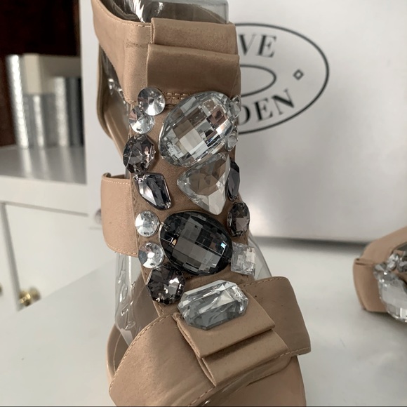 Steve Madden Fanfair Satin Gem Heel | Color: Blush | Size: 8.5 - Picture 5 of 8
